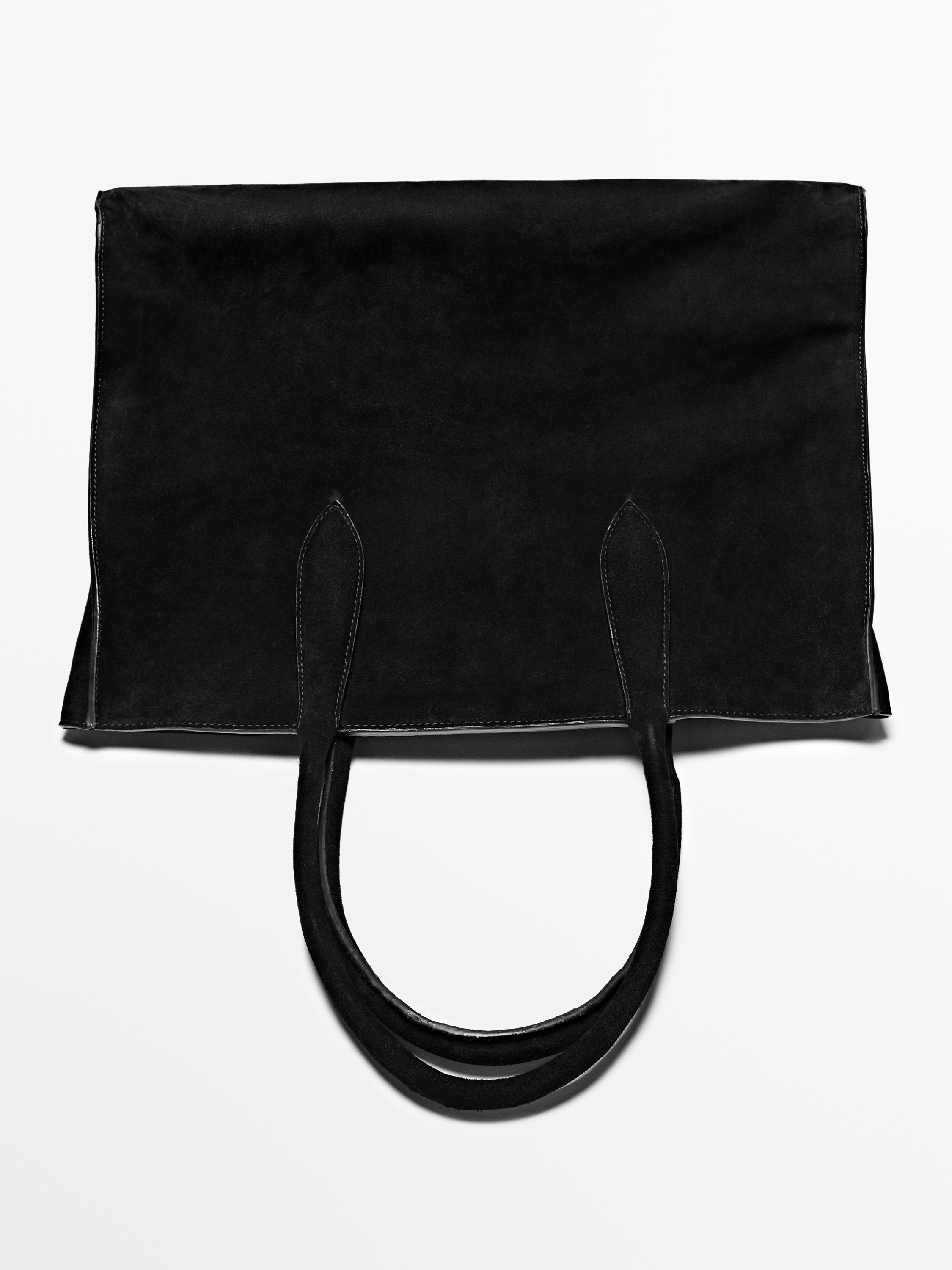 Maxi XL suede leather bag - LIMITED